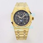 BF Factory Swiss AP Royal Oak Perpetual Calendar 26606 Yellow Gold Black Dial Watch 41MM